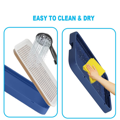Dog Potty System – Indoor Training Pad with Splash Guard & Tray