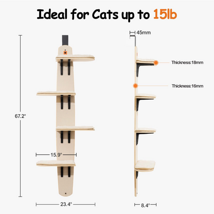 Wall-Mounted Cat Platform